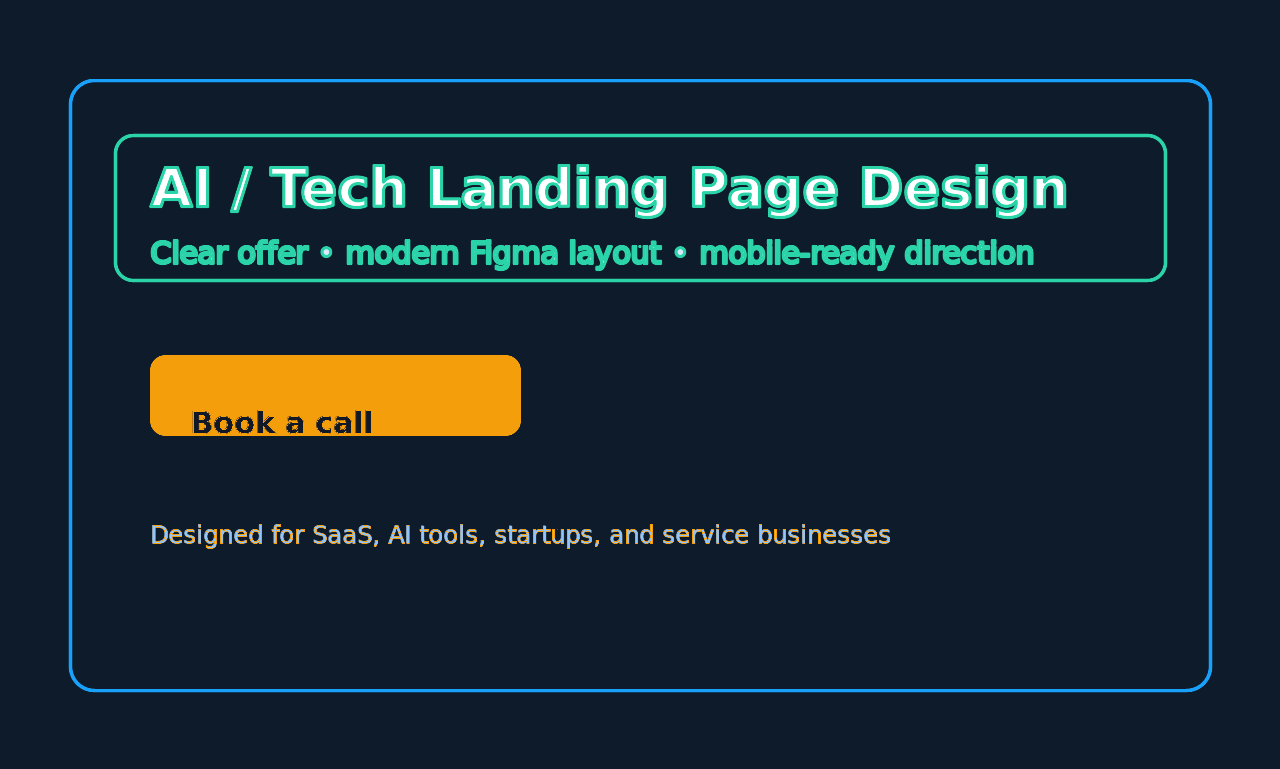 Landing page design sample 1