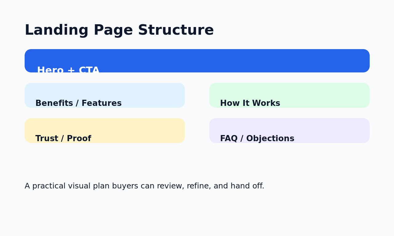 Landing page design sample 2